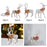 Crofta Xmas Sculpture Gift Christmas Elk Statue for Living Room Indoor Shelf Lying Elk