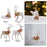 Crofta Xmas Sculpture Gift Christmas Elk Statue for Living Room Indoor Shelf Lying Elk