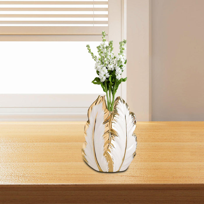 Crofta Ceramic Vase Plant Pot Modern Gift Flower Vase for Wedding Party Home Office Style B