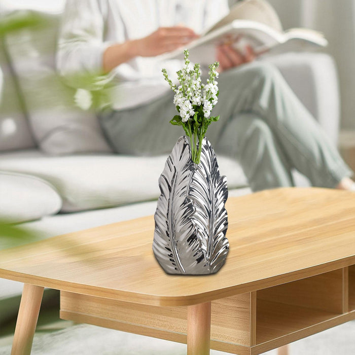 Crofta Ceramic Vase Plant Pot Modern Gift Flower Vase for Wedding Party Home Office Style C