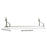 Crofta Floated Shelf for Wall, Wall Mounted Shelf for Bathroom Living Room Kitchen