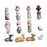 Crofta 12Pcs Christmas Figurines Nativity Set Christian for Countertop Indoor Shelf