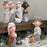 Crofta 12Pcs Christmas Figurines Nativity Set Christian for Countertop Indoor Shelf