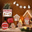 Crofta 12Pcs Christmas Tiered Tray Decor Set Rustic Charm for Home Indoor Farmhouse