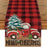 Crofta Xmas Tablecloth Festival Centerpiece Dinner Xmas Home Christmas Table Runner with Car