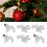 Crofta 2 Pieces Christmas Hanging Decoration Squirrel Hanging Pendant for Home Wall Style A