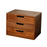 Crofta Wood Desktop Organizer Creative Pull Out Drawers for Farmhouse Bedroom Study 25x17.5x19 cm 3 Drawers