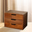 Crofta Wood Desktop Organizer Creative Pull Out Drawers for Farmhouse Bedroom Study 25x17.5x19 cm 3 Drawers