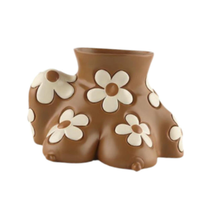 Crofta Flower Pot Human Body Art Planter for Courtyard Shelf Indoor, Outdoor Plants 18cmx13cmx12cm