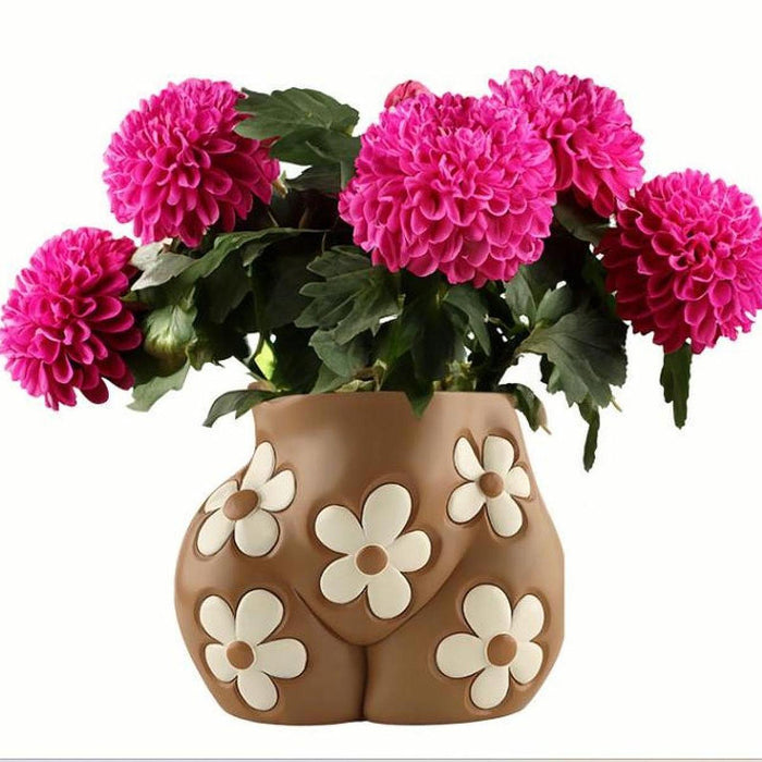 Crofta Flower Pot Human Body Art Planter for Courtyard Shelf Indoor, Outdoor Plants 17cmx11cmx13.5cm