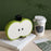 Crofta Apples Shape Vase Crafts Tabletop Ornament for Farmhouse Cabinet Dining Room Green