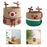 Crofta Reindeer Christmas Basket Storage Bin for Clothes Towels Living Room Holiday L