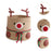 Crofta Reindeer Christmas Basket Storage Bin for Clothes Towels Living Room Holiday L