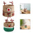 Crofta Reindeer Christmas Basket Storage Bin for Clothes Towels Living Room Holiday L