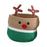 Crofta Reindeer Christmas Basket Storage Bin for Clothes Towels Living Room Holiday S