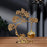 Crofta Pine Tree Incense Holder Hanging Incense Burner for Bedroom Meditation Study Gold