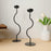 Crofta 2 Pieces Candle Holder Metal Candlestick for Living Room Dinner Thanksgiving