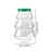 Crofta 5 Pieces Christmas Tree Candy Jar Cookie Jar for Xmas Festival Party Kitchen Green Lid