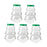 Crofta 5 Pieces Christmas Tree Candy Jar Cookie Jar for Xmas Festival Party Kitchen Green Lid