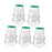 Crofta 5 Pieces Christmas Tree Candy Jar Cookie Jar for Xmas Festival Party Kitchen Green Lid