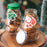 Crofta 5 Pieces Christmas Tree Candy Jar Cookie Jar for Xmas Festival Party Kitchen Green Lid