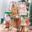 Crofta 5 Pieces Christmas Tree Candy Jar Cookie Jar for Xmas Festival Party Kitchen Green Lid