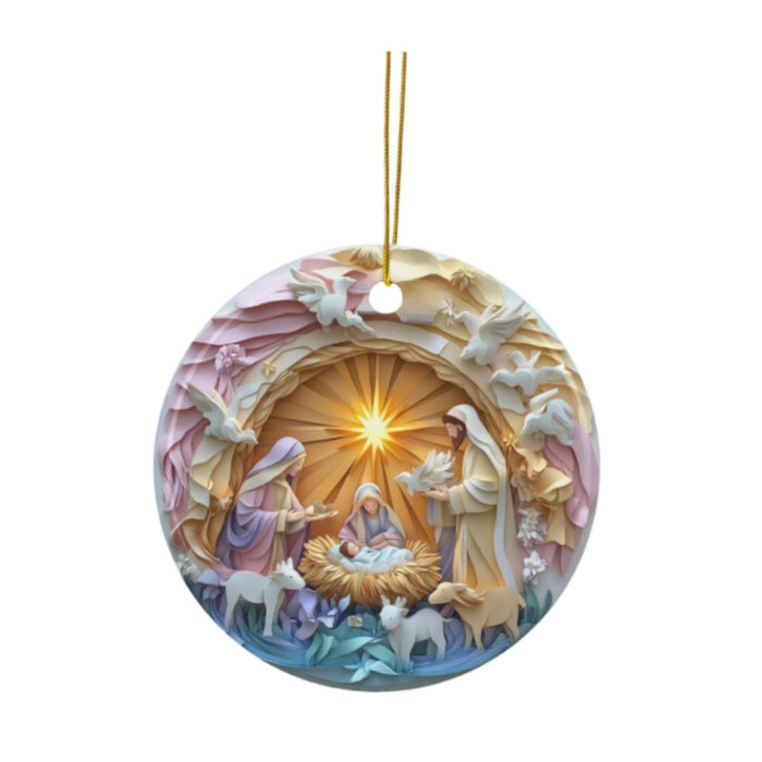 Crofta Xmas Small Pendant Acrylic Christmas Tree Ornament for Yard Festival Holiday