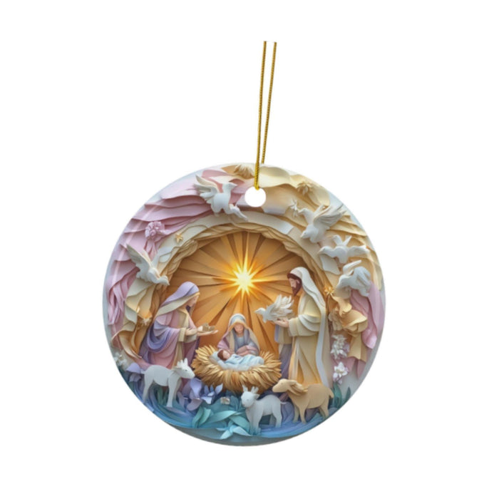 Crofta Xmas Small Pendant Acrylic Christmas Tree Ornament for Yard Festival Holiday