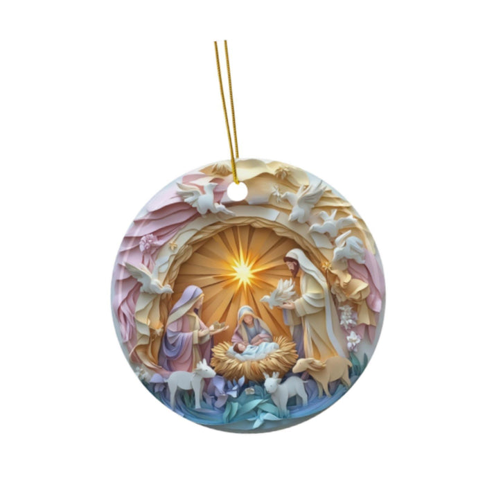 Crofta Xmas Small Pendant Acrylic Christmas Tree Ornament for Yard Festival Holiday