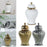 Crofta Ceramic Flower Vase Ceramic Ginger Jar with Lid for Bookshelf Party Entrance White