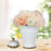 Crofta Ceramic Flower Vase Ceramic Ginger Jar with Lid for Bookshelf Party Entrance White