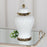 Crofta Ceramic Flower Vase Ceramic Ginger Jar with Lid for Bookshelf Party Entrance White