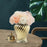 Crofta Ceramic Flower Vase Ceramic Ginger Jar with Lid for Bookshelf Party Entrance Gold