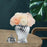 Crofta Ceramic Flower Vase Ceramic Ginger Jar with Lid for Bookshelf Party Entrance Silvery