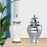 Crofta Ceramic Vase Modern Ceramic Ginger Jar with Lid for Entryway Bookshelf Party White