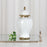 Crofta Ceramic Vase Modern Ceramic Ginger Jar with Lid for Entryway Bookshelf Party White