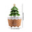 Crofta Christmas Tree Humidifier Christmas Gift 250 ml for Bedroom Living Room Home Brown