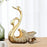 Crofta Wine Bottle Holder Modern Swan Sculpture for Creative Home Wine Lovers Gifts Gold