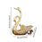 Crofta Wine Bottle Holder Modern Swan Sculpture for Creative Home Wine Lovers Gifts Gold