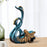 Crofta Wine Bottle Holder Modern Swan Sculpture for Creative Home Wine Lovers Gifts Blue