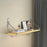 Crofta Floating Shelf Organizer Storage Candleholder Home Bedroom Wooden Wall Shelf