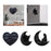 Crofta Wood Crystal Rock Wall Display Shelf Storage Rack for Study Room Lightweight Heart Shaped