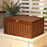 Crofta Storage Basket with Lid with Lock Organizer Case for Bedroom Home Tabletop coffee