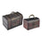 Crofta Trinket Box Wooden Treasure Chest Home Decor with Lid Hair Clips Jewelry Box 17cmx12cmx12cm