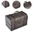 Crofta Trinket Box Wooden Treasure Chest Home Decor with Lid Hair Clips Jewelry Box 17cmx12cmx12cm