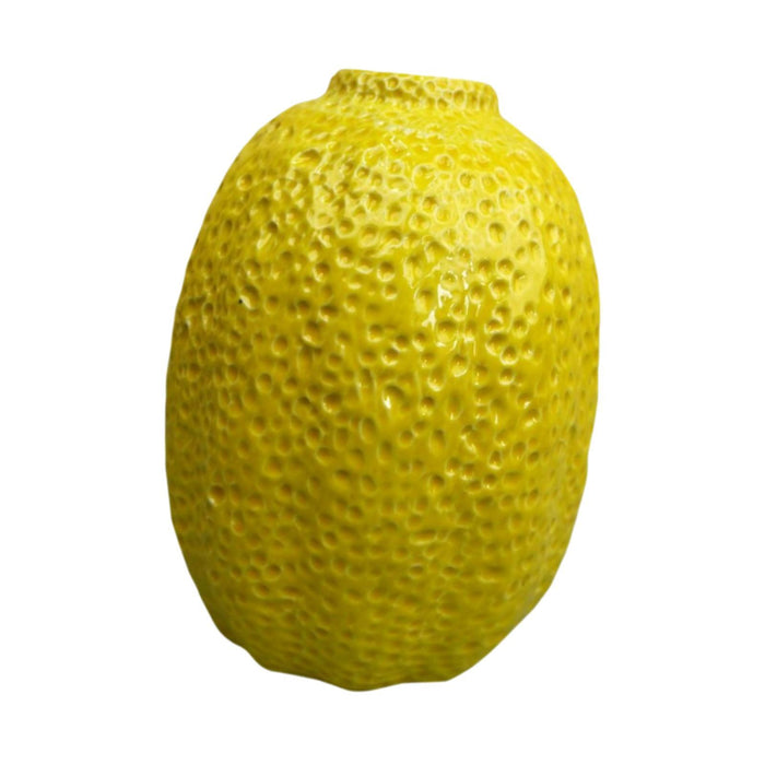 Crofta Fruit Shaped Vase Lemon Shaped Decorative Vase for Fireplace Office Entrance