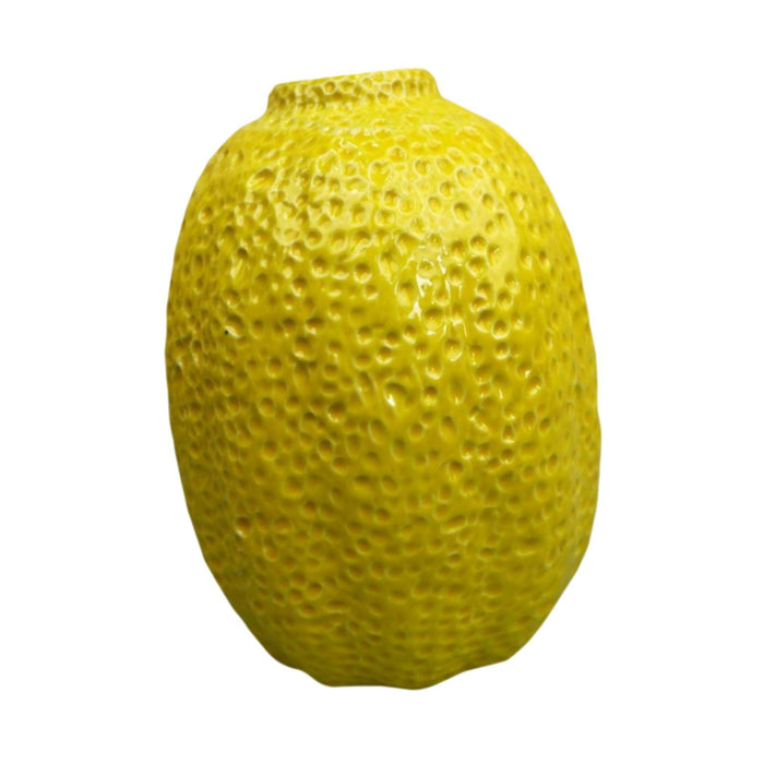 Crofta Fruit Shaped Vase Lemon Shaped Decorative Vase for Fireplace Office Entrance