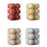 Crofta 12Pcs Christmas Ball Decoration Decorative for Farmhouse Cabinet Living Room Red