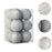 Crofta 12Pcs Christmas Ball Decoration Decorative for Farmhouse Cabinet Living Room Silver