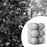 Crofta 12Pcs Christmas Ball Decoration Decorative for Farmhouse Cabinet Living Room Silver